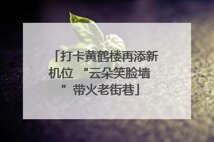 打卡黄鹤楼再添新机位 “云朵笑脸墙”带火老街巷