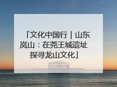 文化中国行｜山东岚山：在尧王城遗址探寻龙山文化