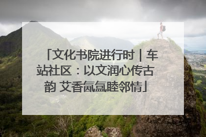 文化书院进行时｜车站社区：以文润心传古韵 艾香氤氲睦邻情
