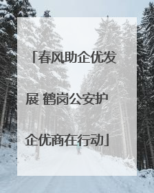 春风助企优发展 鹤岗公安护企优商在行动