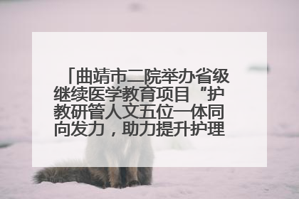 曲靖市二院举办省级继续医学教育项目“护教研管人文五位一体同向发力，助力提升护理效能学习班”