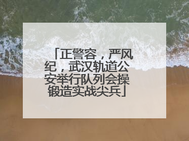 正警容，严风纪，武汉轨道公安举行队列会操锻造实战尖兵