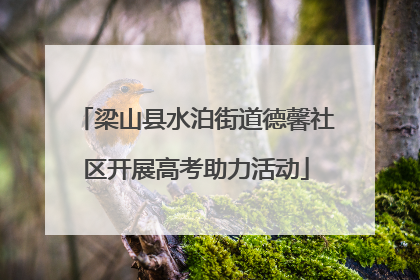 梁山县水泊街道德馨社区开展高考助力活动