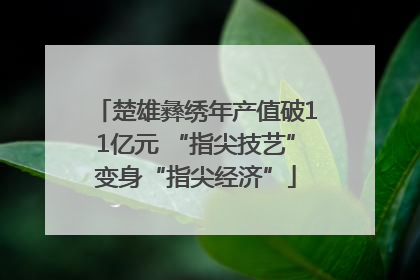 楚雄彝绣年产值破11亿元 “指尖技艺”变身“指尖经济”