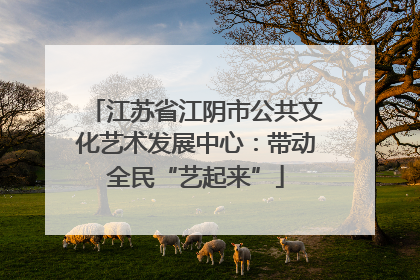 江苏省江阴市公共文化艺术发展中心：带动全民“艺起来”
