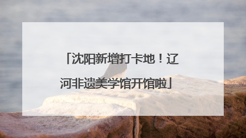 沈阳新增打卡地！辽河非遗美学馆开馆啦