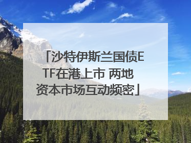 沙特伊斯兰国债ETF在港上市 两地资本市场互动频密