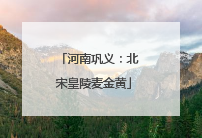 河南巩义：北宋皇陵麦金黄