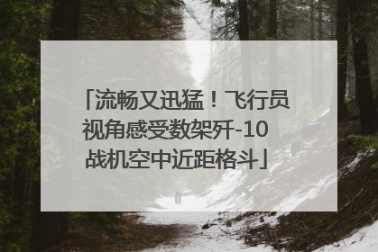 流畅又迅猛！飞行员视角感受数架歼-10战机空中近距格斗