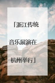 浙江传统音乐展演在杭州举行