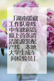 湖南援藏工作队牵线中车建起高原上首条清洁能源装配产线，本地大学生成车间检验员