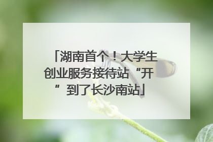 湖南首个！大学生创业服务接待站“开”到了长沙南站