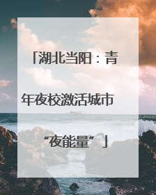 湖北当阳：青年夜校激活城市“夜能量”