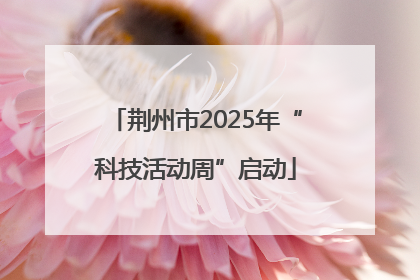 荆州市2025年“科技活动周”启动