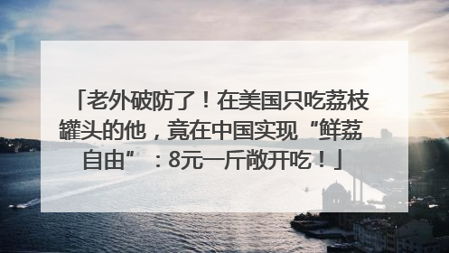 老外破防了！在美国只吃荔枝罐头的他，竟在中国实现“鲜荔自由”：8元一斤敞开吃！