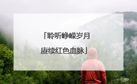 聆听峥嵘岁月 赓续红色血脉