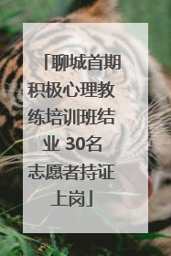聊城首期积极心理教练培训班结业 30名志愿者持证上岗