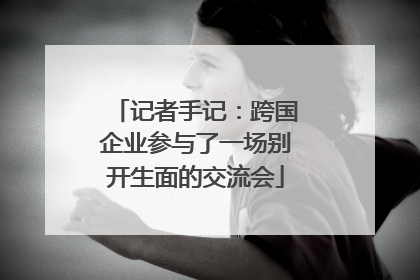 记者手记：跨国企业参与了一场别开生面的交流会