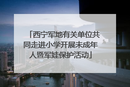 西宁军地有关单位共同走进小学开展未成年人暨军娃保护活动