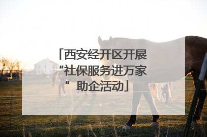 西安经开区开展“社保服务进万家”助企活动