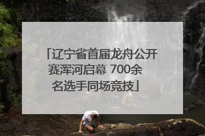 辽宁省首届龙舟公开赛浑河启幕 700余名选手同场竞技