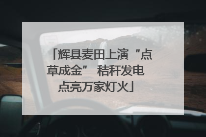 辉县麦田上演“点草成金” 秸秆发电点亮万家灯火