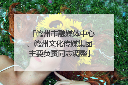赣州市融媒体中心、赣州文化传媒集团主要负责同志调整