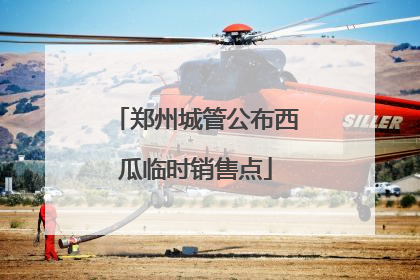 郑州城管公布西瓜临时销售点