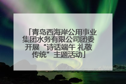 青岛西海岸公用事业集团水务有限公司团委开展“诗话端午 礼敬传统”主题活动