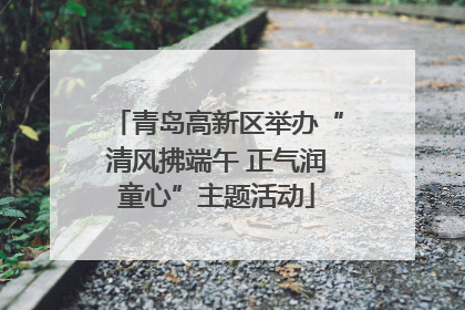 青岛高新区举办“清风拂端午 正气润童心”主题活动