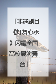 非遗剧目《灯舞心承》闪耀全国高校展演舞台