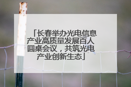 长春举办光电信息产业高质量发展百人圆桌会议，共筑光电产业创新生态