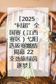 2025“村超”全国赛（江西赛区）弋阳选拔赛燃情揭幕 22支劲旅绿茵逐梦