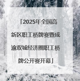 2025年全国高新区职工桥牌赛暨成渝双城经济圈职工桥牌公开赛开幕
