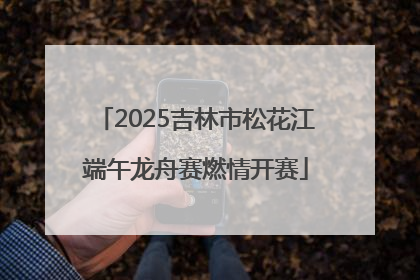 2025吉林市松花江端午龙舟赛燃情开赛