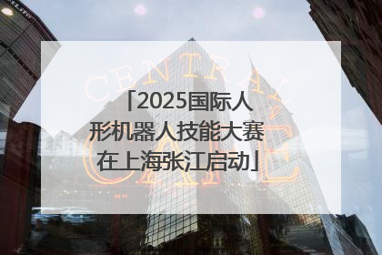 2025国际人形机器人技能大赛在上海张江启动