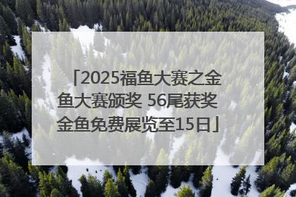 2025福鱼大赛之金鱼大赛颁奖 56尾获奖金鱼免费展览至15日