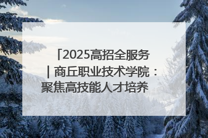 2025高招全服务｜商丘职业技术学院：聚焦高技能人才培养 谱写高质量发展篇章