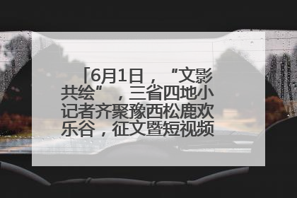 6月1日，“文影共绘”，三省四地小记者齐聚豫西松鹿欢乐谷，征文暨短视频大赛精彩启幕！