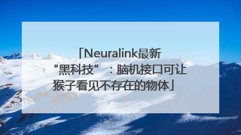 Neuralink最新“黑科技”：脑机接口可让猴子看见不存在的物体